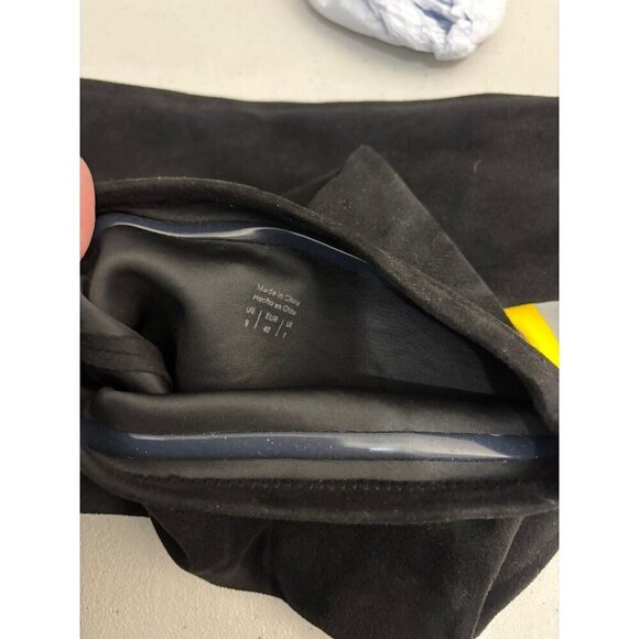 Aldo Over The Knee Sock Boots Black Women 9 Faux Suede Block Heel - Picture 14 of 15